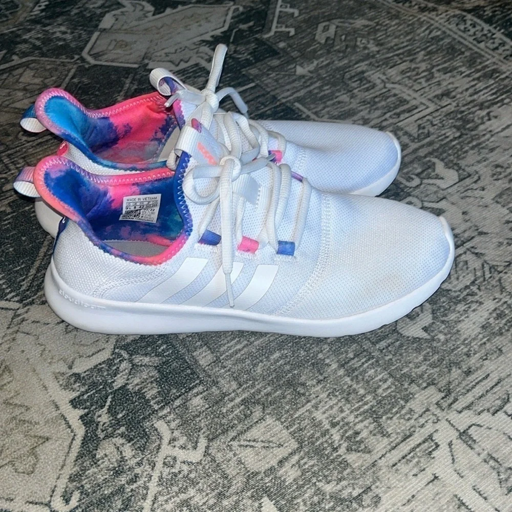 Adidas women’s CLOUDFOAM PURE 2.0 WHITE ACID RED size 9.5